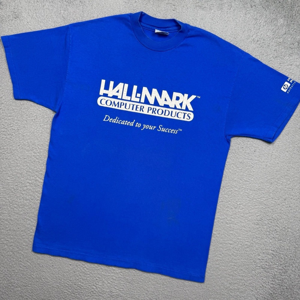 Vintage 90s Hallmark Computer Products Tech T-shirt